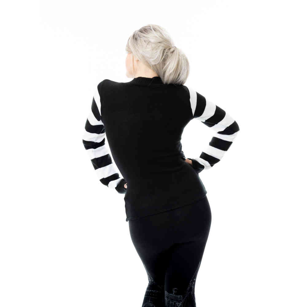 Poizen Industries - Revel Pull en tricot - Noir/Blanc